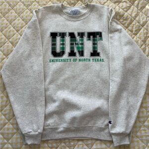 Champion Gray UNT Crewneck Sweater XL